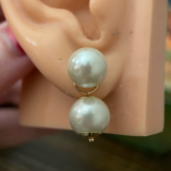 14kt solid gold 10mm round pearl charm pendant for earrings or necklace - Picture 7 of 7